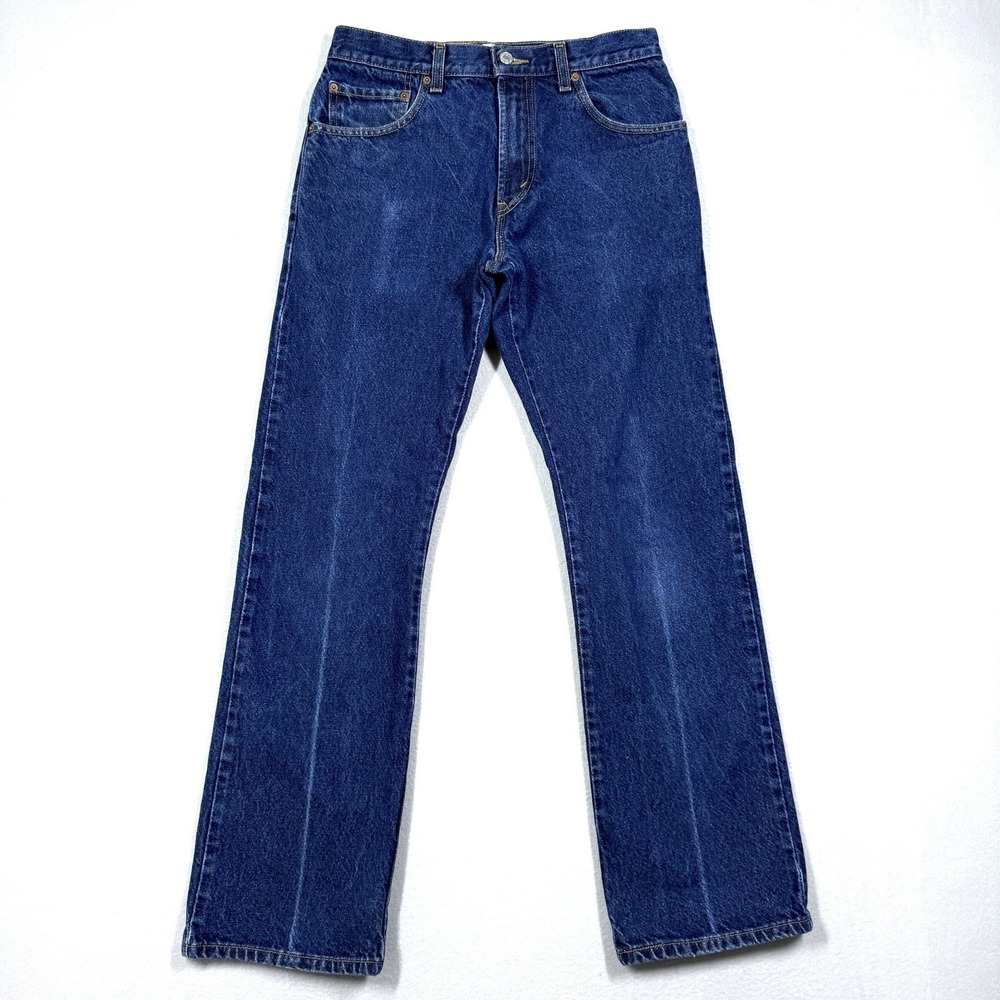 Vintage Levis 517 Jeans Mens 31x32 Bootcut Boot Cut Dark Wash Western Y2K Cowboy